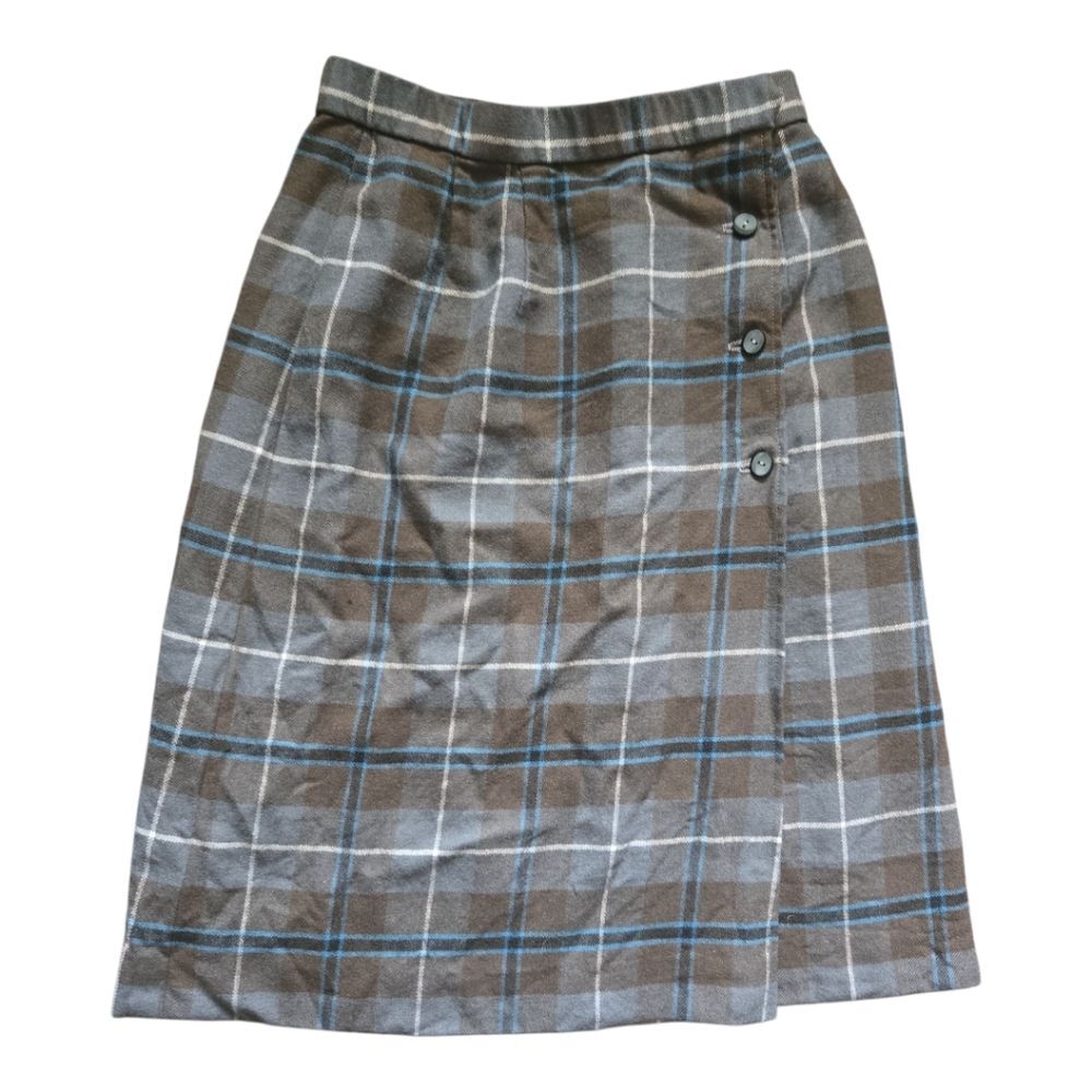Plaid Wrap Skirt - No tags